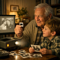 Manlig skådespelare (75-85 år) och pojke (8-9 år) sökes till reklaminspelning