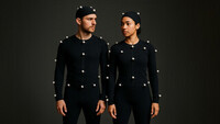 Tv frmgor med kroppskontroll skes till MoCap inspelning, animerad film