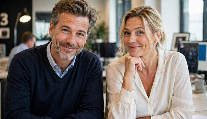 Mann eller kvinne 40-50 år ser ut som hen jobber på kontor