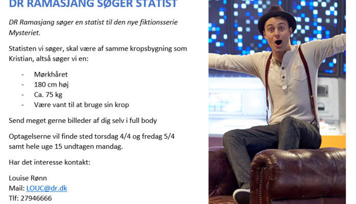 Statist til Ramasjang Mysteriet