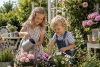 Barn 3-6 år til reklame for matleverandør - Sommer!