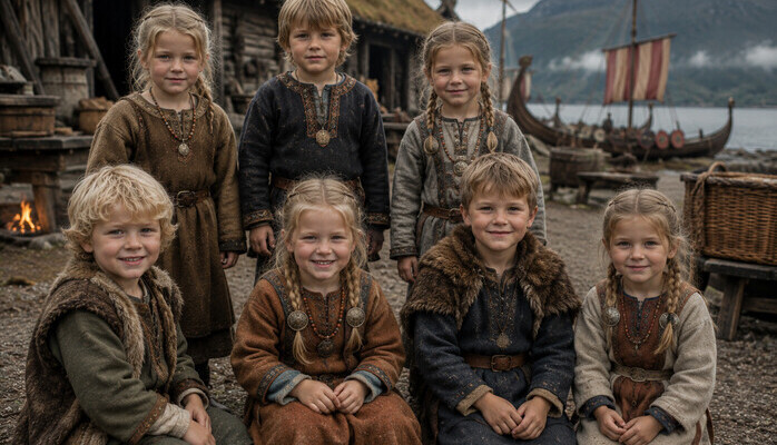 Barn 4-10 år til en ny NRK-serie om vikinger