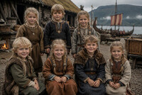 Barn 4-10 år til en ny NRK-serie om vikinger