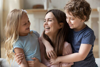 Barnfamilj till reklam fr drivmedelsfretag!