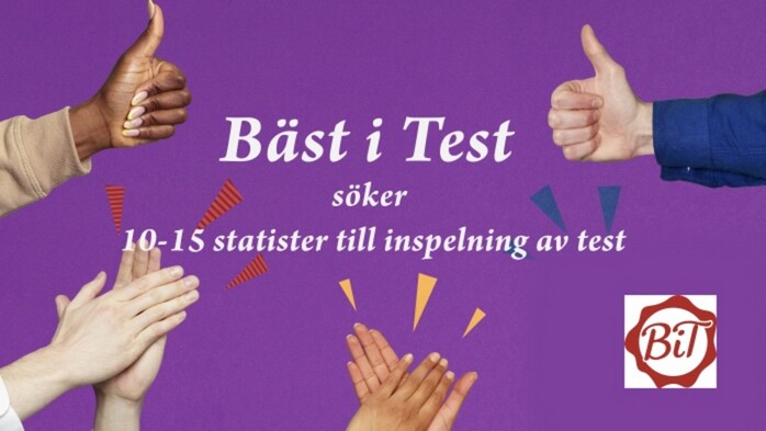Bst i Test sker statister till inspelning av test