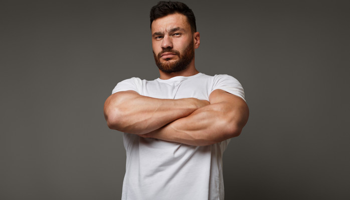 Bodybuilder skes till musikvideo fr vlknd artist