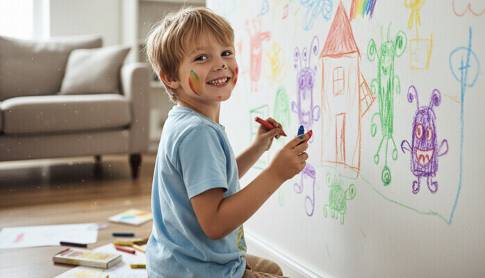 Busigt barn 5-7 år, reklamfilm för amerikanska marknaden