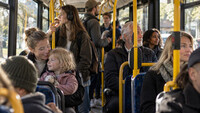Statister til busscene på Svartskog