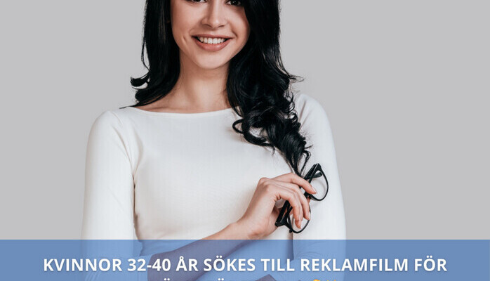 Kvinnor 32-40 r skes till reklamfilm fr hlsofretag! 