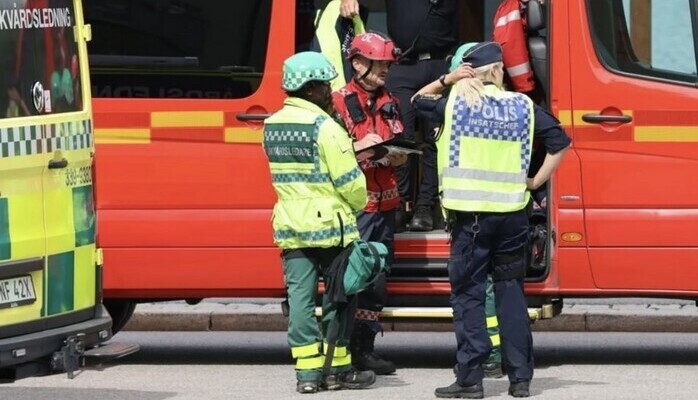 Skademarkr till Samverkansvning fr ambulans, rddningstjnst och polis vren 2025.