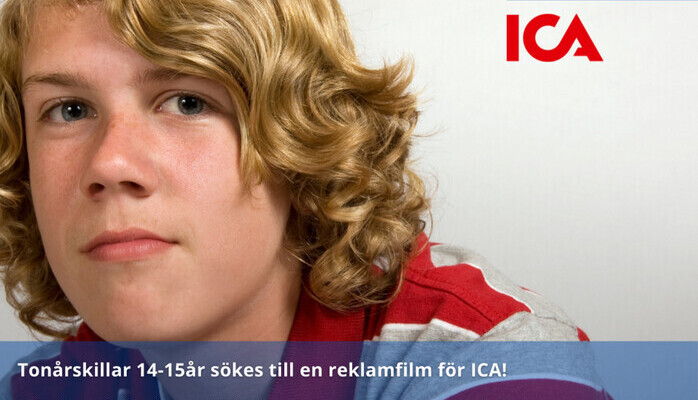 Tonrskillar 14-15r skes till en reklamfilm fr ICA!