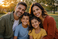 Familie med minoritetsbakgrunn til en reklamefilm 22–23 april