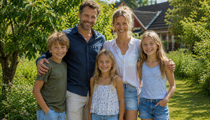 Familj sökes till reklamfilm med inspelning v.35