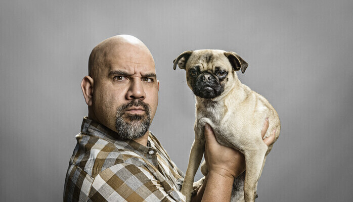 Flanr med hund skes