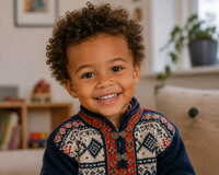 Gutt 2-4 år med afrikansk/søramerikansk og norsk bakgrunn