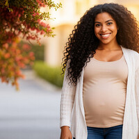 HGGRAVID kvinna, body double till reklamfilm fr hudvrd.