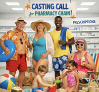 MÅNGA olika statister, alla utseenden och kroppstyper - för svensk apotekskedja!