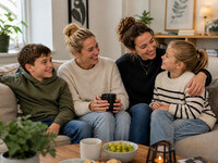 Mødre med barn 5-12 år