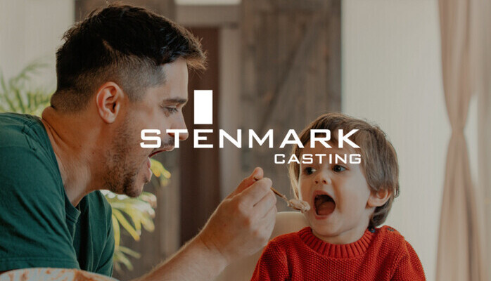Pappa med barn (1-2 r)skes till reklamfilm fr bank, Inspelning Bukarest