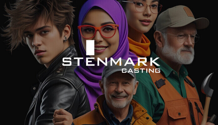 Personer 2060 r med tydlig stil och karaktr till reklamfilm fr postombud!