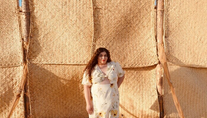 Plussize-modell skes till screentest fr inspelningsmetoder