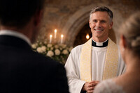 Präst till bröllopsscen