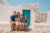 Sker en familj fr resa till Grekland