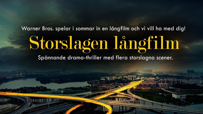 Statister sökes till Storslagen långfilm