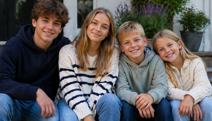 Søskenflokk 6-17 år til en reklamefilm 