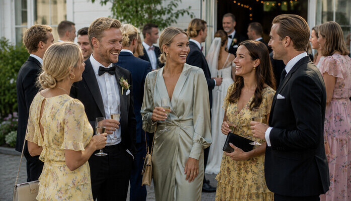 Statister i alder 35-60 til et bryllup i en TV-serie 