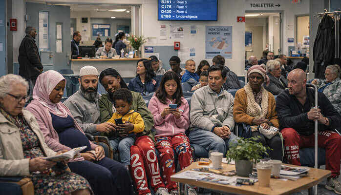 Statister i alle etnisiteter til Netflix-serien Legevakta!