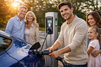 Statister til reklamefilm for en elektrisk bybil