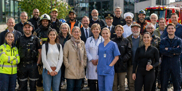 Statister til reklamefilm i Oslo