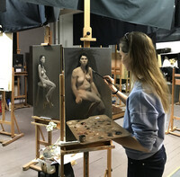 Kunstskole sker aktmodeller