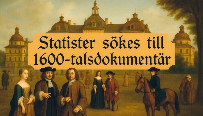 🎬 Statister sökes till 1600-talsdokumentär inspelning hösten 2026