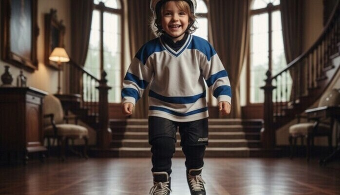 Barn som kan gå med skridskor - 16 dec