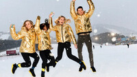 Cheerleaders till reklamfilm fr Fretagarna, kvinnor och mn!