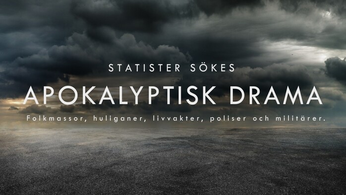 Statister i bil skes i apokalyptisk drama/thriller-serie fr Amazon Prime