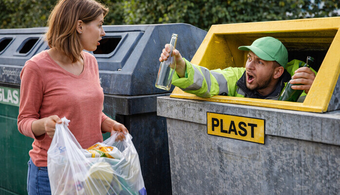 Kvinna till humoristisk scen