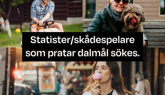 Medverkande skes till reklamfilminspelning fr frskringsbolag
