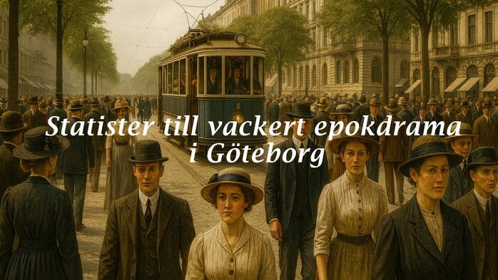 Nordisk film sker statister fr vackert epokdrama i Gteborg