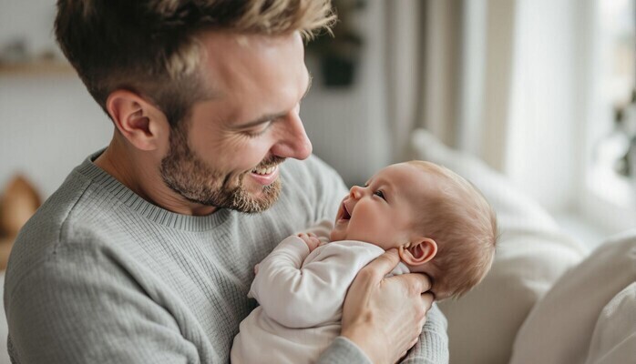 Pappa med bebis 6+ mnader  reklamfilm fr MOM