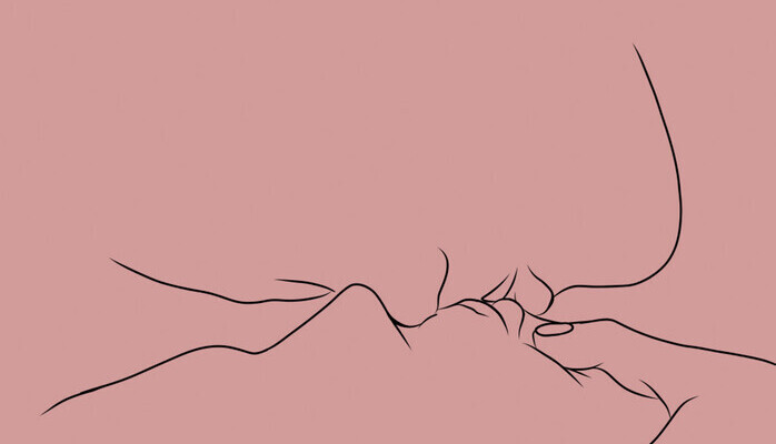 Sker par (man & kvinna) till intim inspelning fr animationsreferens