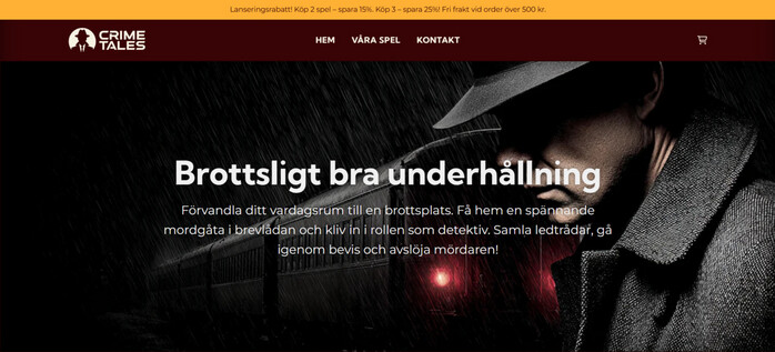 Statister skes till reklamfilm fr Crime Tales