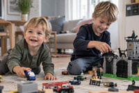 Gutter 2-3 år og 5-7 år med dialekt fra Bergen