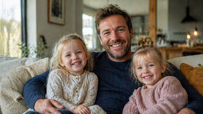 MANN 30-45 år med to små døtre 