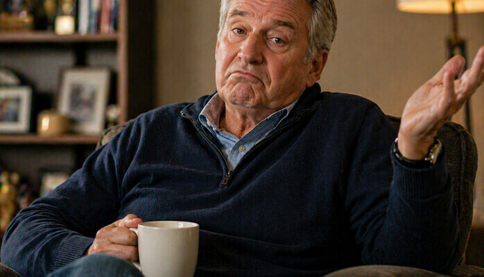 Mann som sa han ikke brydde seg om fotball (50-80 år)