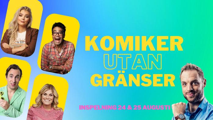 Tv-inspelning fr SVTs nya satsning - Komiker utan grnser - kom och se det live 24 & 25 augusti!