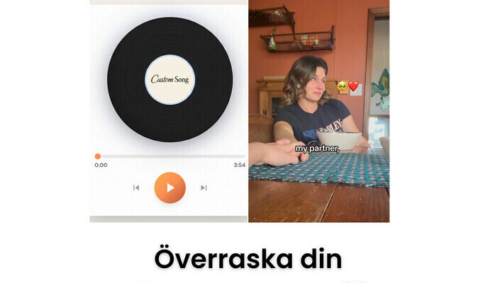 Söker par för autentisk reaktionsvideo - personlig sång (1000 kr + gratis produkt)