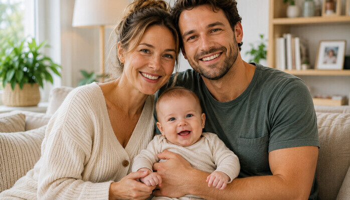 Familier med barn i alderen 0–2 år